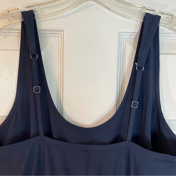 Abercrombie & Fitch Traveler Jumpsuit Navy Blue Sleeveless Stretch Small Tall - Picture 5 of 16